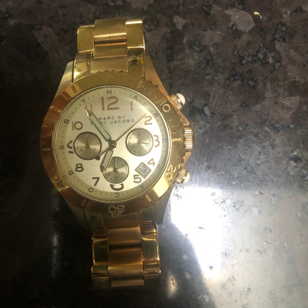 Marc by Marc Jacob gold watch